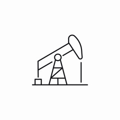 oil rig icon sign vector