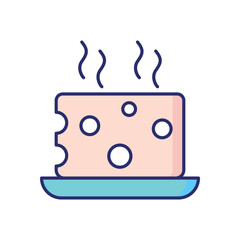 Cheese  Vector icon