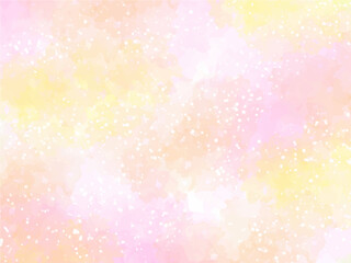 春の桜や秋のコスモスイメージのテクスチャー背景素材。色々な花の咲いたあたたかい陽射しのぼんやりしたイメージ。キラキラした光の粒子。