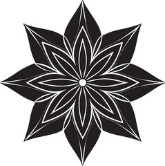 Obraz premium black and white flower