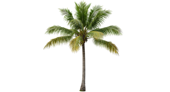 Isolated Coconut Palm Tree