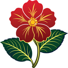 red and yellow flower