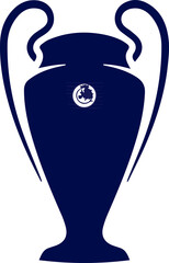 champions league trophy blue svg