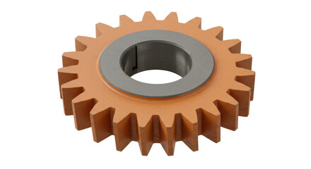 Isolated Gear on White Background