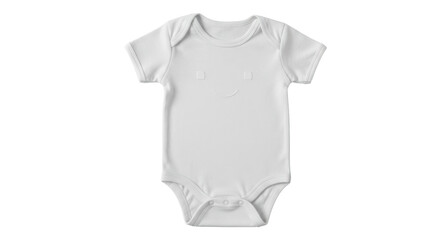 Isolated White Baby Bodysuit