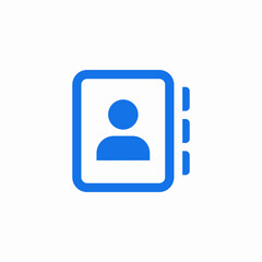 contact book agenda icon sign vector