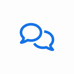 discussion bubbles icon sign vector