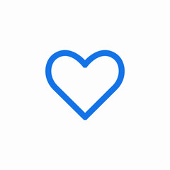 heart love icon sign vector
