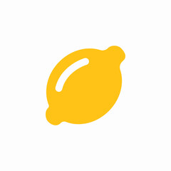 whole lemon icon sign vector