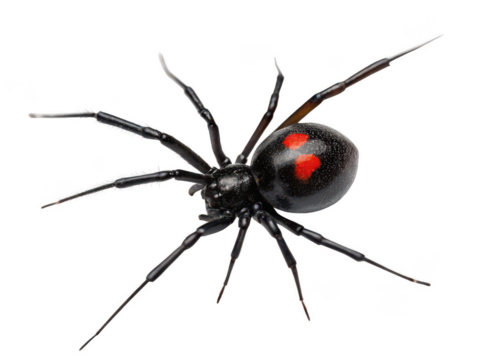 Black widow spider animal png venomous spider png dangerous spider png red hourglass spider png arachnid png poisonous spider png creepy spider png transparent background image - Powered by Adobe