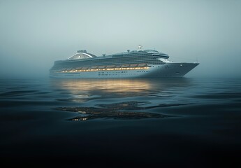 A captivating cruise ship in the ocean