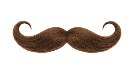 Isolated Brown Mustache