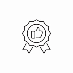 guaranteed positive outcome icon sign vector