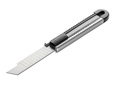 Box cutter png utility knife png retractable cutter png blade knife png carton cutter png safety knife png office cutting tool png transparent background image