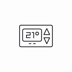 temperature settings icon sign vector