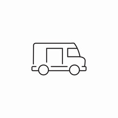 van vehicle icon sign vector
