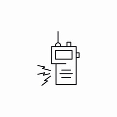 walkie talkie icon sign vector