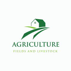 Good quality organic farm or ranch abstract logo template design.
