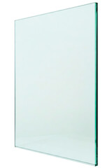 Clear glass panel ideal for modern architecture and design isolated on a transparent background