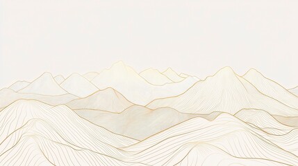 Obraz premium Abstract mountain range illustration