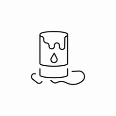 glass overflow icon sign vector