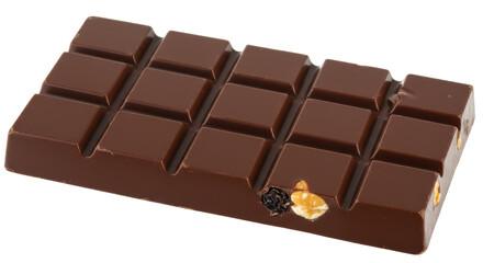 Isolated Chocolate Bar with Nuts