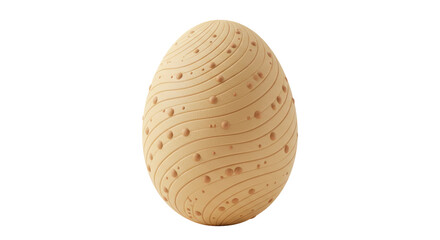 Isolated Decorated Easter Egg