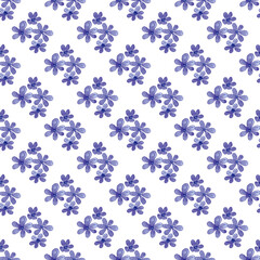 Seamless floral pattern minimalist repeating floral background with watercolor flowers. Fabric wallpaper print texture. Perfectly for backdrop, wrapped paper.