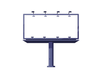 Fototapeta premium Blank billboard mockup isolated on transparent background