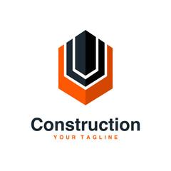 building logo vector, construction logo, house logo on transparent background