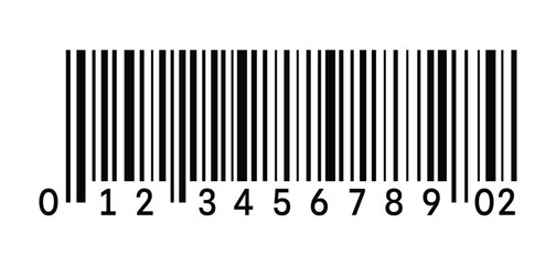 Barcode simple icon stock illustration
