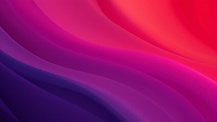 Obraz premium Abstract fluid gradient background featuring wavy smooth lines in shades of red and purple
