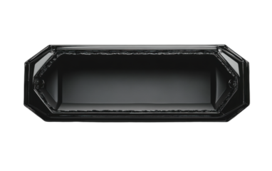 Black object with a black border