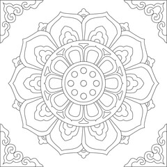 vector image illustration design decoration ornament background pattern mandala decoration classic vintage ethnic traditional abstract floral modern
