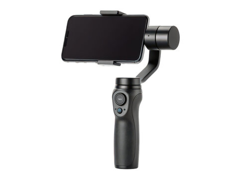 Camera stabilizer for smartphone png mobile gimbal png phone stabilizer png handheld smartphone rig png filming accessory png vlogging gear png video stabilizer png transparent background image