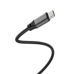 USB-C cable on white background