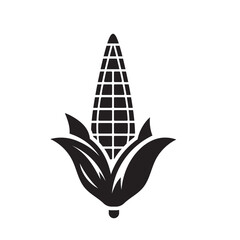 Corn Cob logo icon illustration flat