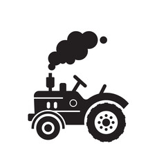 Tractor Silhouette  logo icon illustration flat