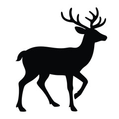 deer silhouette vector ,ai generator