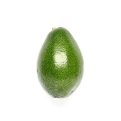 Fresh ripe avocado on white background