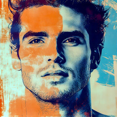 Stylish Portrait of Handsome Man