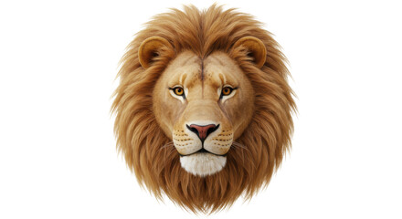 Isolated Lion Head