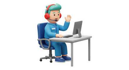 3D Animated Customer Service Agent: Online Support & Help