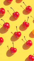 High definition delicious fruit cherries