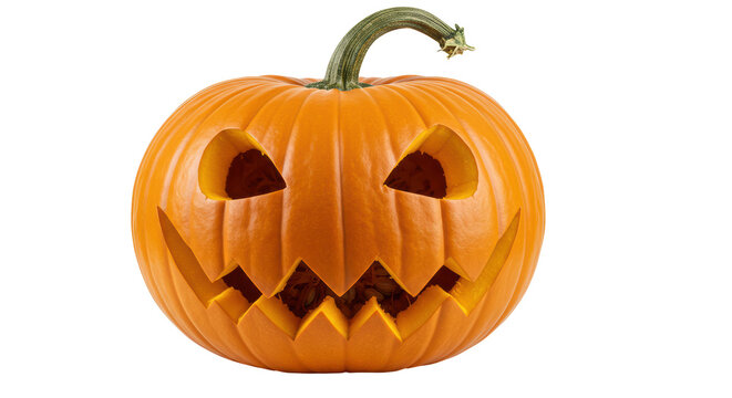Isolated Halloween Pumpkin