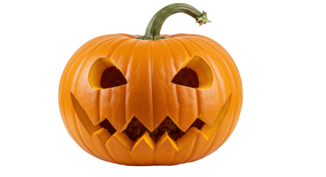 Isolated Halloween Pumpkin - Powered by Adobe