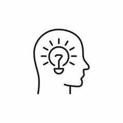 creative mind icon sign vector