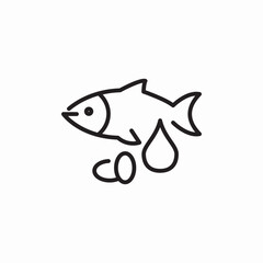 fish oil icon sign vector