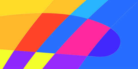 Abstract colorful design with overlapping shapes (2)