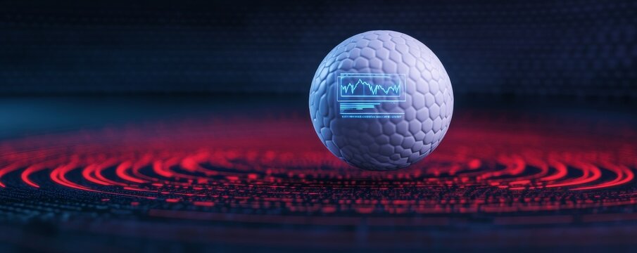 Tech Egg Data Visualization on Futuristic Sphere, Technology , Data